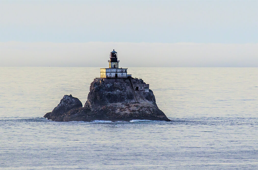 A lighthouse along the coast of Tillamook County