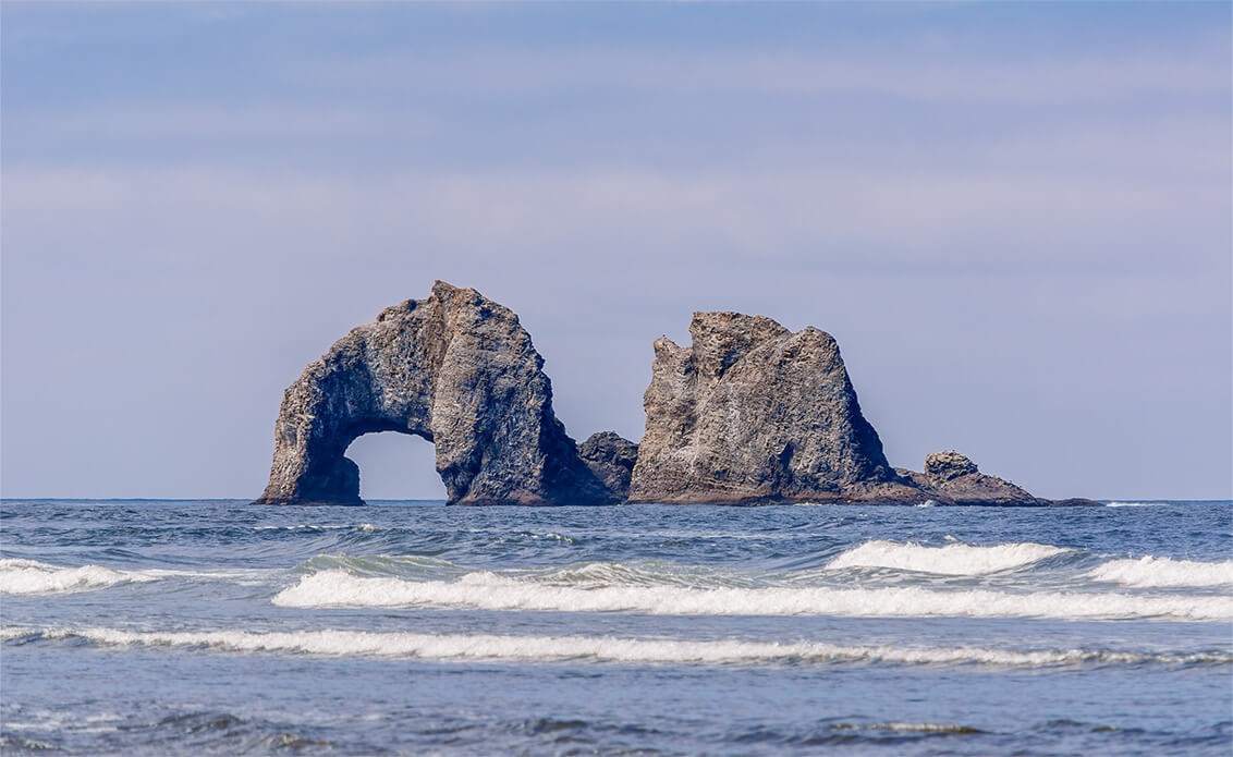 Rock formations off the coast of Tillamook County