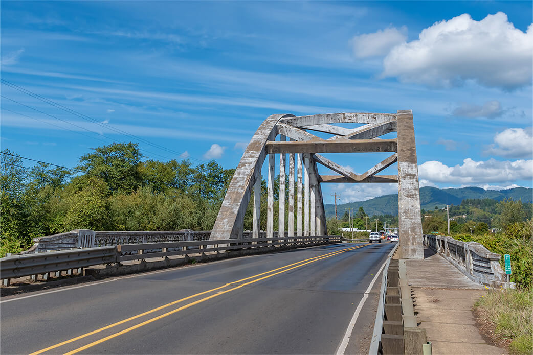 A bridge in Tillamook County